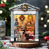 Miniature Dollhouse Set 3D Puzzle Assembly Model DIY Handmade Sets Bedroom Decoration Crafts Toys For Christmas Birthday Gifts