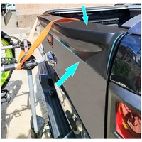 1PCS Rear Spoiler Tailgate Trim Rail Guard Protector For Ford Ranger T6 T7 T8 2012-2022 WILDTRAK Raptor Matte Black Car Styling
