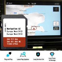 RNS 315 Navigations Update EU Map for Volkswagen AZ V12 Western Europe GPS SD Card 3AA051866BE Sat Nav