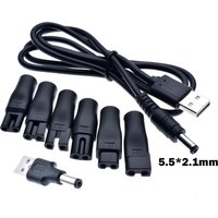 8 PCS Power Cord 5V Replacement Charger USB Adapter Suitable for All Kinds of Electric Hair Clippers