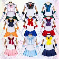 Costume de cosplay Sailor Moon Pluto Rei Hino Water Ice Moon Sailor Neptune Full Moon Chibiusa
