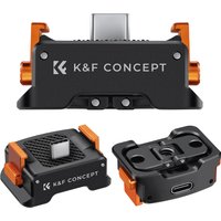 K&F CONCEPT Charging Adapter Base for DJI Osmo Pocket 3 Desktop Type-C Charging Dock Fit Arca-Swiss Standard with 1/4 Screw Hole