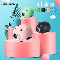 Cute Cartoon Pig Bike Handlebar Light, USB Rechargeable, Waterproof, 3 Lighting Modes, Kids Bike Accessories