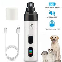 Dog Nail Grinders Painless USB Charging Rechargeable Pet Nail Clippers Quiet Electric Dog Cat Paws Nail Grooming Trimmer Tools