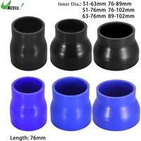 UXCELL 51-63mm 51-76mm 63-76mm 76-89mm ID Straight Silicone Reducer Hose Silicone Hose Coupler Intercooler Tube 76mm Length
