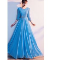 New 2025 Women's Chorus Costume Stage Performance Dress Long Skirt Poem Recitation Hostess Gown Ethnic Tunic Suit Autumn Fashion