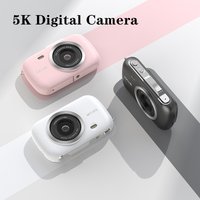 ZV100 80MP 5K Digital Camera for Photography 2.7" LCD Video Autofocus Anti-Shake Camera with 18X Zoom and Rechargeable