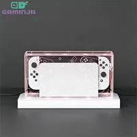 GAMINJA Clear Dust Cover for Nintendo Switch OLED Protective Acrylic Display Box Shell Game Accessories