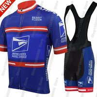 AliExpress NONE 2026 USA-Postal cycling Jersey Set National Team Clothing Men Blue Road Bike Shirt Suit Bicycle Bib Shorts Skull Ropa Maillot
