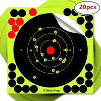 10/20/50pcs Shooting Target Stickers, 8inch Self-stick Splatter Paper for Precision Darts Training, Shooting Practice, Hunting