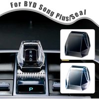 For BYD Sealion 7 Sea Lion 07 EV 2024 2025 car gear knob cover transparent ABS material gear handle Head Refit Cover Accessories