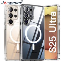 Magnetic For Magsafe Hybrid Case For Samsung Galaxy S26 S25 S24 S23 Ultra Hard Cover Clear Soft Shell For S25 S24 S23 Fe Plus 5g