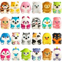 6/12/24/48 SZT. Gniotek Zwierzątko PU Wolno Powracające do Kształtu Kreskówkowe Jajko Niespodzianka Zabawka Antystresowa Upominki na Przyjęcia