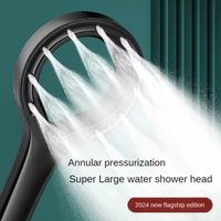 Shower Circular Boosting Shower Head; Large Flow Shower; High-pressure Shower Head; Massage Shower Room Accessories