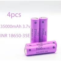 18650Lithium ion rechargeable battery, 100% original, 3500mAh, 35E, discharge INR3500mAh, 3.7V
