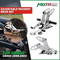 For Honda CB500 CB 500 1998-2003 Motorcycle Adjustable Rearset Rear Set Aluminum Motorbike Footpegs Footrest 1999 2000 2001