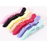6pcs/Set Crocodile Hair Clips Professional Hairdressing Clamps Hairpins for Sectioning Styling Dying Coloring Hair Cutting Salon
