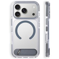 Luxury Folding Stand Holder For Magsafe Case For iPhone 17Pro 16 16Pro 17 17Pro max Transparent Magnetic Protective Hard Cover