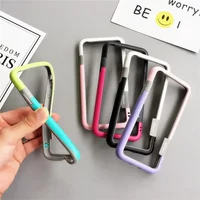 Colorful Soft Silicone Frame For iPhone 15 14 13 12 11 Pro Max Mini Case Shockproof Protective Only Borders Cover No Back