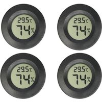 1/6PCS Mini Hygrometer Thermometer Fahrenheit or Celsius Meter Digital LCD Monitor Indoor Room Round Humidity Temperature Gauge