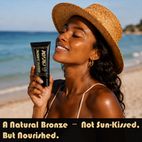YUITIKUE 60g Self-Tanning Cream, Sunless Bronzer for Face, Natural Sun-Kissed Glow, Long-Lasting, Streak-Free & Easy to Apply