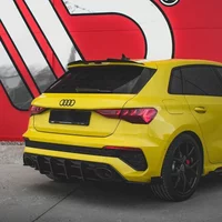 For Audi A3 S-Line S3 RS3 S-Line 8Y Sportback 2020-2024 Maxton Style Rear Spoiler Cap Rear Boot Lip Spoiler Tailgate Spoiler