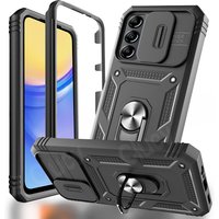 Slide Camera Case for Samsung Galaxy A16 A06 A14 A15 A54 A34 A35 A25 Heavy Duty Build in 360 Degree Rotate Kickstand Covers