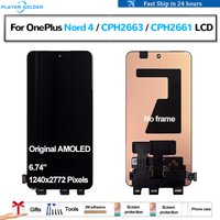 Original AMOLED For OnePlus Nord 4 CPH2663 CPH2661 Pantalla lcd Display Touch Panel Screen Digitizer Assembly Repair Spare Parts