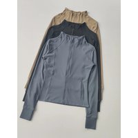 Sports Coat for Women Slim Fitting Professional Fast Drying Clothes Slim Running Long Sleeved Pratiyog Shirt Crop Tops
