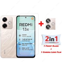 For Xiaomi Redmi 13x HD Clear Protective Film For Redmi 13 Glass Screen Protector Camera Lens Film Front Glass For Poco M6 Plus