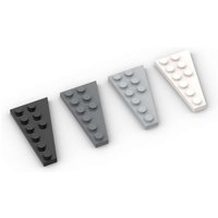 MOC 10PCS 54384 Wedge Plate 6x3 Building Blocks Kit Left Board Assemble Brick Particle Educational Toys Children Birthday Gifts