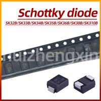 20PCS SK32B SK33B SK34B SK35B SK36B SK38B SK310B 3A 20V 30V 40V 50V 60V 80V 100V Schottky diode SMB/DO-214AA