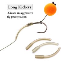 20pcs Carp Fishing Hook D Rig Kickers Curve Shank Hook Line Aligner Sleeves Method Feeder Hair Carp Rig Accessories Tackle