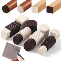 3-72PCS Filcowe podkładki pod nogi krzesła Okrągłe kwadratowe ochraniacze podłogowe Samoprzylepne podkładki meblowe Wyciszająca podkładka zderzaka Dom