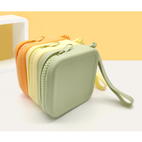 Silicone candy-colored small packets; Portable loose change key bag
