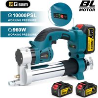 Gismis 10000PSI Kit de pistolet à graisse électrique sans brosse ensemble de pistolet à graisse électrique haute Performance outil électrique pour broches de batterie Makita 18v