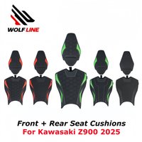 WOLFLINE for Kawasaki Z900 2025 Front + Rear Seat Cushions Set for Z900 Z 900 Rider Saddle Cushions+Rear Passenger Seat Pillion