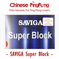 Original SAVIGA SUPER BLOCK Tischtennis Gummi Defensive Pips-lange DAWEI SUPERBLOCK Lange Pips Ping Pong OX Topsheet