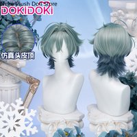 Genshin Impact Lohen Cosplay Anime Wig Halloween Costume Accessories Hairpiece Role Play Birthday Gift Halloween