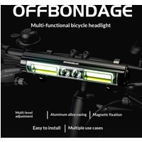OFFBONDAGE 1700LM Bicycle Front Light 8000mAH Waterproof Power Bank MTB Road Bike Handlebar Lamp COB LED Cycling Headlight Charg