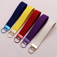 Cute Cell Phone Keychain Wristlet Teacher Lanyard Solid Color Car Keychain with Keyring Accessories Gift for Women