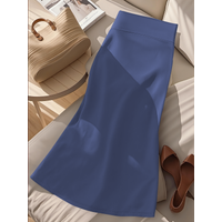 Polished A-Line Long Skirt, Premium Smooth Material, Client Appointments & Office Brunch Wear