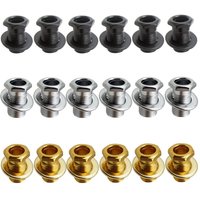 Guitar Replacement Parts Iron Tuning Key Tuner Washer Gasket Hex Threaded Bushing for Luthier Repair