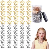 Y2K Star Bobby Pin Set (10/20/50PCS) Daily Versatile Party Design Simple and Exquisite, Securely Worn Without Damaging Hair