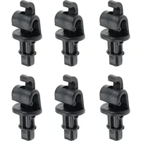 6pcs Car Rear Sliding Door Sunshade Holder Hooks Clips Auto Fastener & Clip Replace 83-715-SHJ-A21ZA for Honda Odyssey 2005-2010