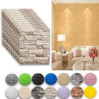 3D Faux Brick Peel and Stick Wall Panels Self Adhesive Foam Decorative Wall Stickers for Living Room Bedroom Bathroom Home Decor