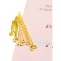 Stainless Steel Eye Head Pins 300Pcs 20 30 40 50mm For Jewelry Findings Making Bracelet Necklace Making Tools Pins DIY Supplies