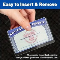 8/10/20PCS PVC Card Protective Cover, Card Holders Sleeves, Suitable For Social Security, Medical Insurance, and Credit Cards