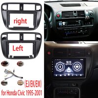 9 Inch Car Fascia Radio Panel for Honda Civic 1995-2001 Dash Kit Install Facia Console Bezel Plate Trim Cover Android Player
