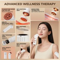 Portable Moxa Therapy Stick Kit with Moxa Sticks And Heating Box - Home Use Acupuncture Massage Beauty Device for Pain Relief
